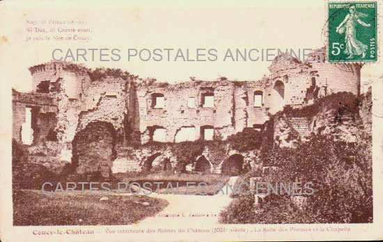 Cartes postales anciennes > CARTES POSTALES > carte postale ancienne > cartes-postales-ancienne.com  Coucy Le Chateau Auffriqu