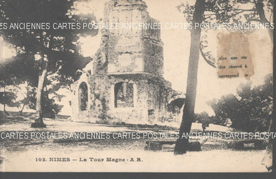 Cartes postales anciennes > CARTES POSTALES > carte postale ancienne > cartes-postales-ancienne.com Occitanie Gard Nimes