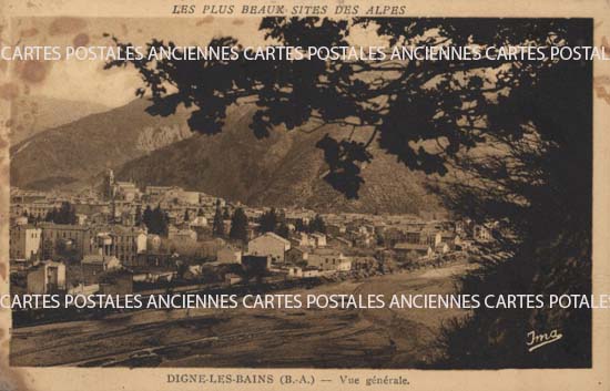 Cartes postales anciennes > CARTES POSTALES > carte postale ancienne > cartes-postales-ancienne.com Provence alpes cote d'azur Digne Les Bains