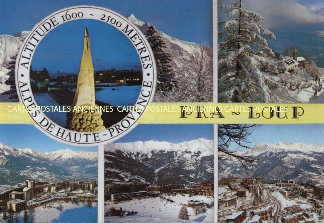 Cartes postales anciennes > CARTES POSTALES > carte postale ancienne > cartes-postales-ancienne.com Provence alpes cote d'azur Pra Loup