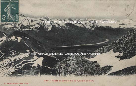 Cartes postales anciennes > CARTES POSTALES > carte postale ancienne > cartes-postales-ancienne.com Provence alpes cote d'azur Hautes alpes Gap