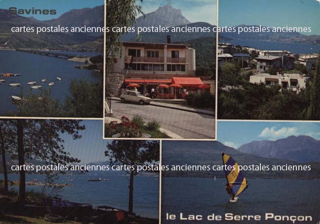 Cartes postales anciennes > CARTES POSTALES > carte postale ancienne > cartes-postales-ancienne.com Provence alpes cote d'azur Savines Le Lac