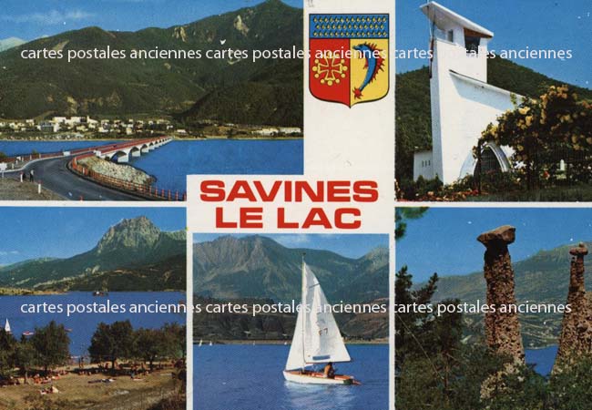 Cartes postales anciennes > CARTES POSTALES > carte postale ancienne > cartes-postales-ancienne.com Provence alpes cote d'azur Hautes alpes Savines Le Lac