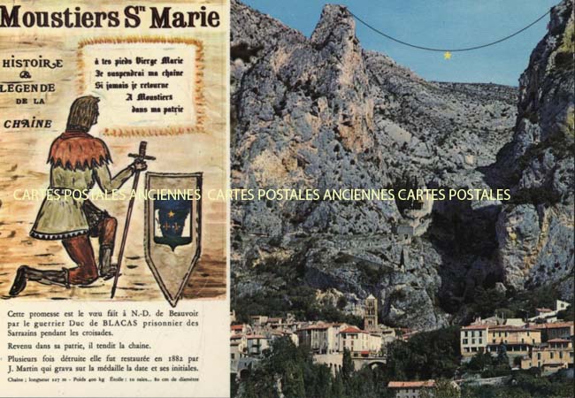 Cartes postales anciennes > CARTES POSTALES > carte postale ancienne > cartes-postales-ancienne.com Provence alpes cote d'azur Hautes alpes Moustiers Sainte Marie