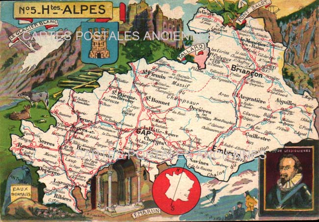 Cartes postales anciennes > CARTES POSTALES > carte postale ancienne > cartes-postales-ancienne.com Provence alpes cote d'azur Hautes alpes Gap