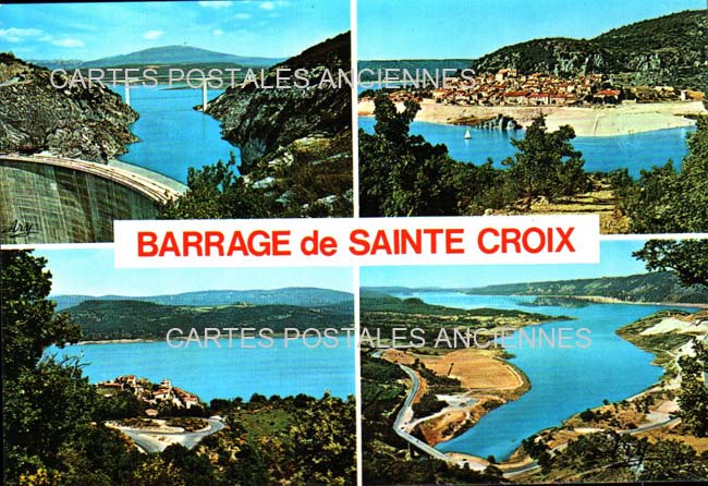 Cartes postales anciennes > CARTES POSTALES > carte postale ancienne > cartes-postales-ancienne.com Provence alpes cote d'azur Saint Croix Du Verdon