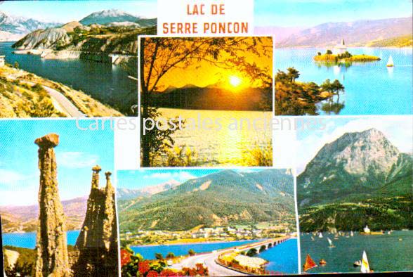 Cartes postales anciennes > CARTES POSTALES > carte postale ancienne > cartes-postales-ancienne.com Provence alpes cote d'azur Savines Le Lac