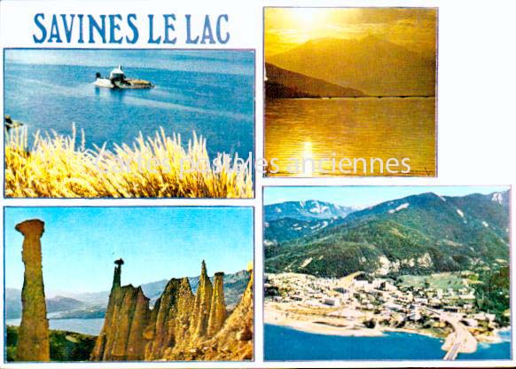 Cartes postales anciennes > CARTES POSTALES > carte postale ancienne > cartes-postales-ancienne.com Provence alpes cote d'azur Savines Le Lac