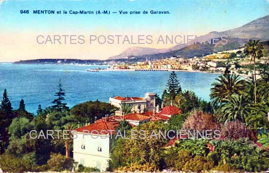 Cartes postales anciennes > CARTES POSTALES > carte postale ancienne > cartes-postales-ancienne.com Alpes maritimes 06 Menton