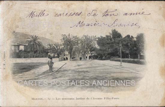 Cartes postales anciennes > CARTES POSTALES > carte postale ancienne > cartes-postales-ancienne.com Provence alpes cote d'azur Menton