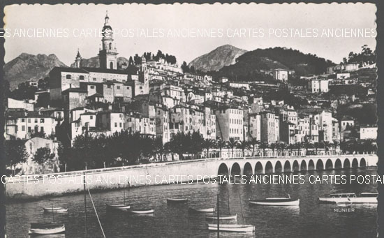 Cartes postales anciennes > CARTES POSTALES > carte postale ancienne > cartes-postales-ancienne.com Provence alpes cote d'azur Alpes maritimes Menton