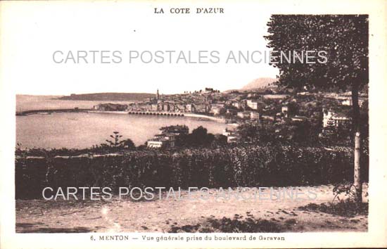 Cartes postales anciennes > CARTES POSTALES > carte postale ancienne > cartes-postales-ancienne.com Provence alpes cote d'azur Alpes maritimes Menton