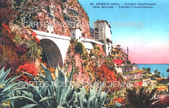 Cartes postales anciennes > CARTES POSTALES > carte postale ancienne > cartes-postales-ancienne.com Provence alpes cote d'azur Alpes maritimes Menton