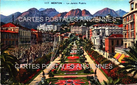 Cartes postales anciennes > CARTES POSTALES > carte postale ancienne > cartes-postales-ancienne.com Provence alpes cote d'azur Alpes maritimes Menton