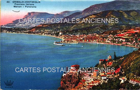 Cartes postales anciennes > CARTES POSTALES > carte postale ancienne > cartes-postales-ancienne.com Alpes maritimes 06 Menton