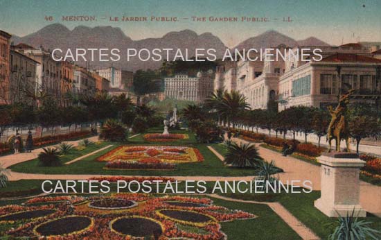 Cartes postales anciennes > CARTES POSTALES > carte postale ancienne > cartes-postales-ancienne.com Provence alpes cote d'azur Alpes maritimes Menton