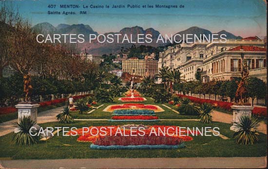 Cartes postales anciennes > CARTES POSTALES > carte postale ancienne > cartes-postales-ancienne.com Provence alpes cote d'azur Alpes maritimes Menton