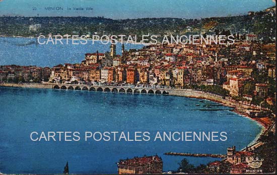 Cartes postales anciennes > CARTES POSTALES > carte postale ancienne > cartes-postales-ancienne.com Provence alpes cote d'azur Alpes maritimes Menton