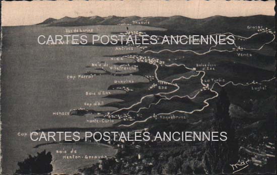 Cartes postales anciennes > CARTES POSTALES > carte postale ancienne > cartes-postales-ancienne.com Provence alpes cote d'azur Alpes maritimes Menton