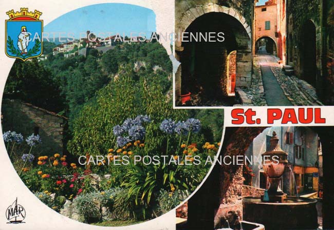 Cartes postales anciennes > CARTES POSTALES > carte postale ancienne > cartes-postales-ancienne.com Provence alpes cote d'azur Alpes maritimes Saint Paul