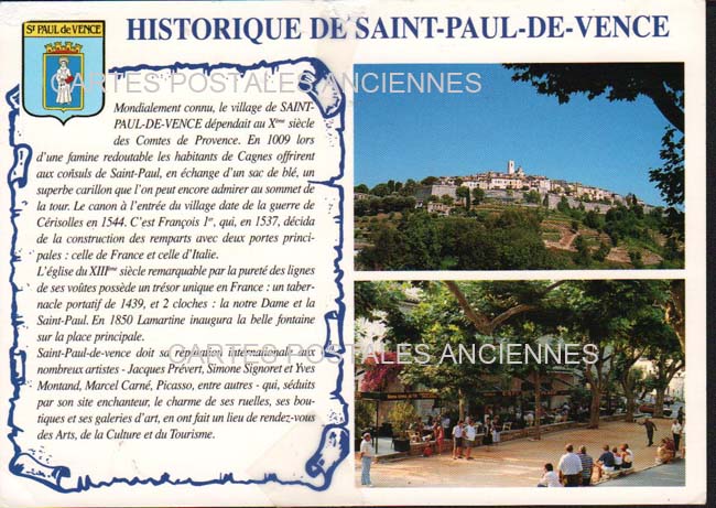 Cartes postales anciennes > CARTES POSTALES > carte postale ancienne > cartes-postales-ancienne.com Provence alpes cote d'azur Alpes maritimes Saint Paul