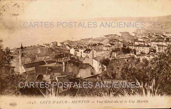 Cartes postales anciennes > CARTES POSTALES > carte postale ancienne > cartes-postales-ancienne.com Provence alpes cote d'azur Alpes maritimes Menton