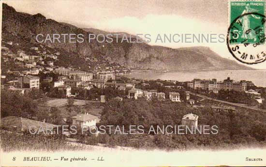 Cartes postales anciennes > CARTES POSTALES > carte postale ancienne > cartes-postales-ancienne.com Provence alpes cote d'azur Alpes maritimes Beaulieu Sur Mer