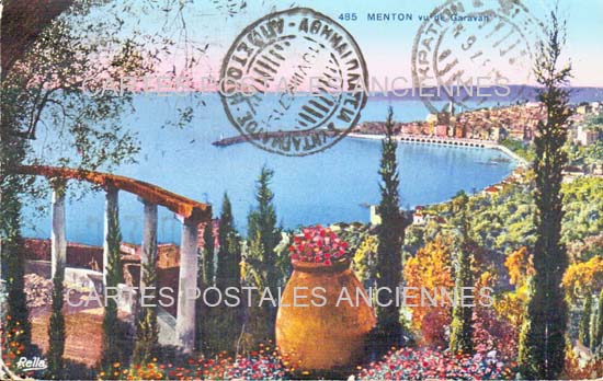 Cartes postales anciennes > CARTES POSTALES > carte postale ancienne > cartes-postales-ancienne.com Provence alpes cote d'azur Alpes maritimes Menton