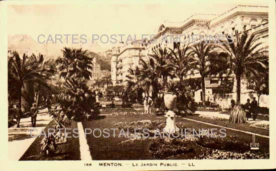 Cartes postales anciennes > CARTES POSTALES > carte postale ancienne > cartes-postales-ancienne.com Provence alpes cote d'azur Alpes maritimes Menton