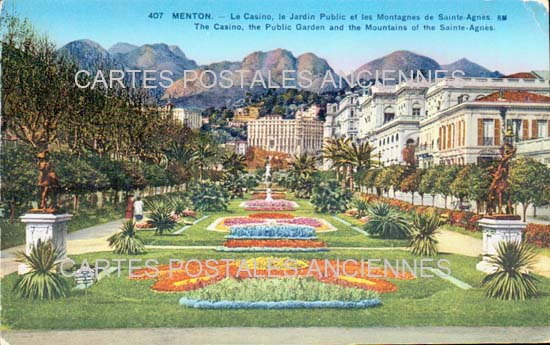 Cartes postales anciennes > CARTES POSTALES > carte postale ancienne > cartes-postales-ancienne.com Provence alpes cote d'azur Alpes maritimes Menton