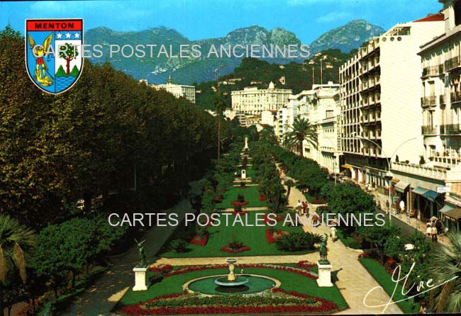 Cartes postales anciennes > CARTES POSTALES > carte postale ancienne > cartes-postales-ancienne.com Provence alpes cote d'azur Alpes maritimes Menton