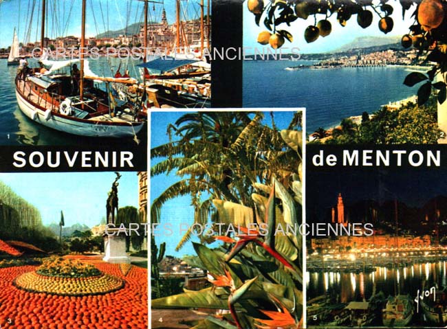 Cartes postales anciennes > CARTES POSTALES > carte postale ancienne > cartes-postales-ancienne.com Provence alpes cote d'azur Alpes maritimes Menton