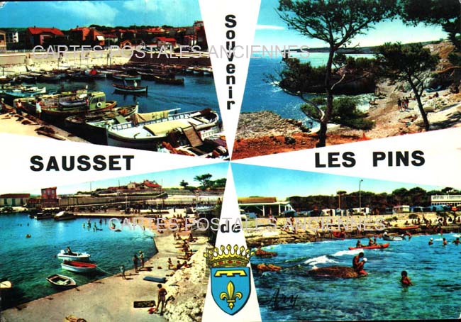 Cartes postales anciennes > CARTES POSTALES > carte postale ancienne > cartes-postales-ancienne.com Bouches du rhone 13 Sausset Les Pins