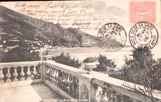 Cartes postales anciennes > CARTES POSTALES > carte postale ancienne > cartes-postales-ancienne.com Provence alpes cote d'azur Alpes maritimes Menton