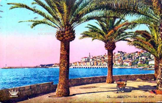 Cartes postales anciennes > CARTES POSTALES > carte postale ancienne > cartes-postales-ancienne.com Provence alpes cote d'azur Alpes maritimes Menton