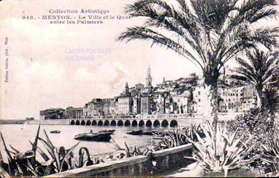 Cartes postales anciennes > CARTES POSTALES > carte postale ancienne > cartes-postales-ancienne.com Provence alpes cote d'azur Alpes maritimes Menton