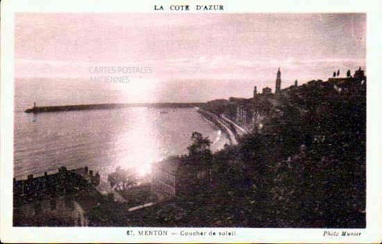 Cartes postales anciennes > CARTES POSTALES > carte postale ancienne > cartes-postales-ancienne.com Provence alpes cote d'azur Alpes maritimes Menton