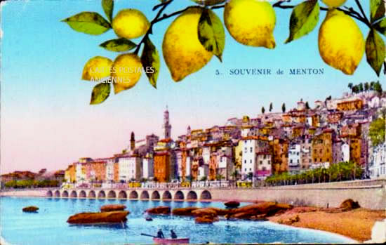 Cartes postales anciennes > CARTES POSTALES > carte postale ancienne > cartes-postales-ancienne.com Provence alpes cote d'azur Alpes maritimes Menton