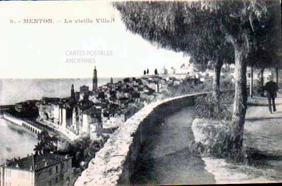 Cartes postales anciennes > CARTES POSTALES > carte postale ancienne > cartes-postales-ancienne.com Provence alpes cote d'azur Alpes maritimes Menton