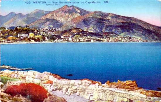 Cartes postales anciennes > CARTES POSTALES > carte postale ancienne > cartes-postales-ancienne.com Provence alpes cote d'azur Alpes maritimes Menton