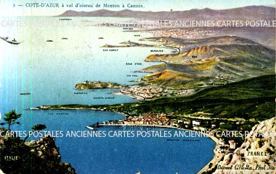 Cartes postales anciennes > CARTES POSTALES > carte postale ancienne > cartes-postales-ancienne.com Provence alpes cote d'azur Alpes maritimes Menton