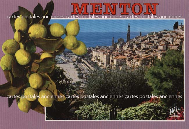 Cartes postales anciennes > CARTES POSTALES > carte postale ancienne > cartes-postales-ancienne.com Provence alpes cote d'azur Alpes maritimes Menton