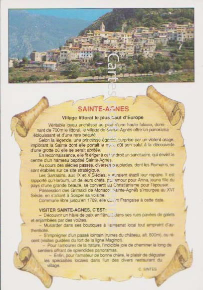 Cartes postales anciennes > CARTES POSTALES > carte postale ancienne > cartes-postales-ancienne.com Provence alpes cote d'azur Sainte Agnes