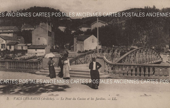 Cartes postales anciennes > CARTES POSTALES > carte postale ancienne > cartes-postales-ancienne.com Auvergne rhone alpes Ardeche Vals Les Bains