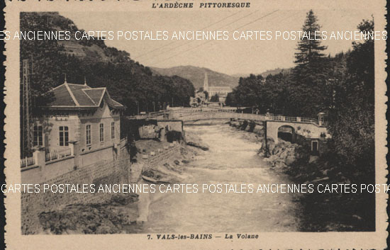 Cartes postales anciennes > CARTES POSTALES > carte postale ancienne > cartes-postales-ancienne.com Auvergne rhone alpes Ardeche Vals Les Bains