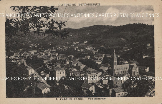 Cartes postales anciennes > CARTES POSTALES > carte postale ancienne > cartes-postales-ancienne.com Auvergne rhone alpes Ardeche Vals Les Bains