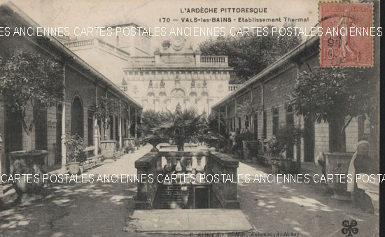 Cartes postales anciennes > CARTES POSTALES > carte postale ancienne > cartes-postales-ancienne.com Auvergne rhone alpes Ardeche Vals Les Bains