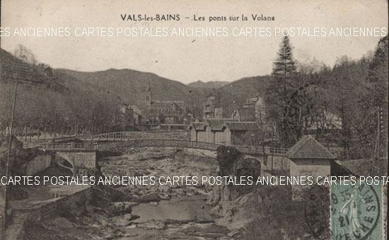 Cartes postales anciennes > CARTES POSTALES > carte postale ancienne > cartes-postales-ancienne.com Auvergne rhone alpes Ardeche Vals Les Bains