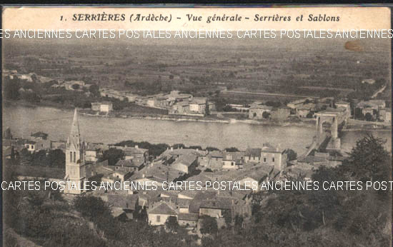 Cartes postales anciennes > CARTES POSTALES > carte postale ancienne > cartes-postales-ancienne.com Auvergne rhone alpes Ardeche Serrieres