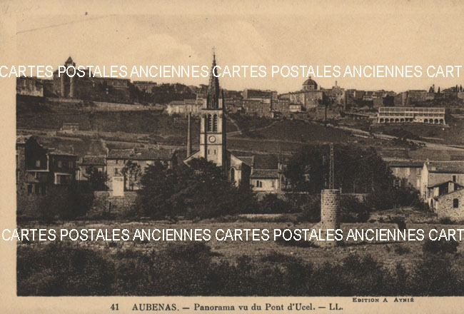 Cartes postales anciennes > CARTES POSTALES > carte postale ancienne > cartes-postales-ancienne.com Auvergne rhone alpes Ardeche Aubenas